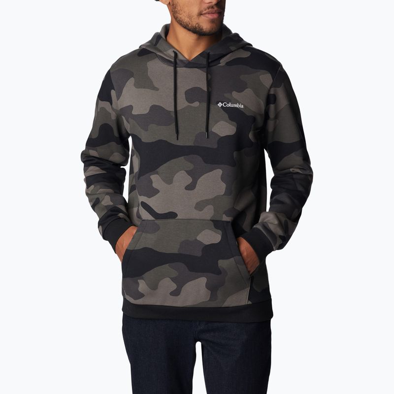 Мъжки суитшърт за трекинг Columbia Logo Printed black mod camo 1911652016 3