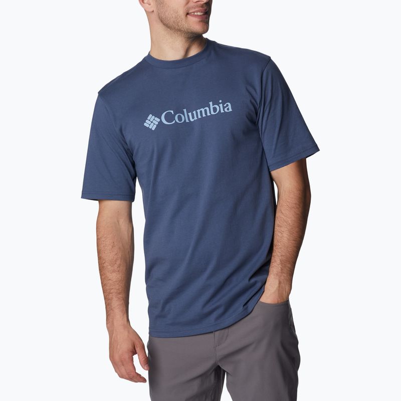 Мъжка тениска за трекинг Columbia CSC Basic Logo тъмносиня 1680053480