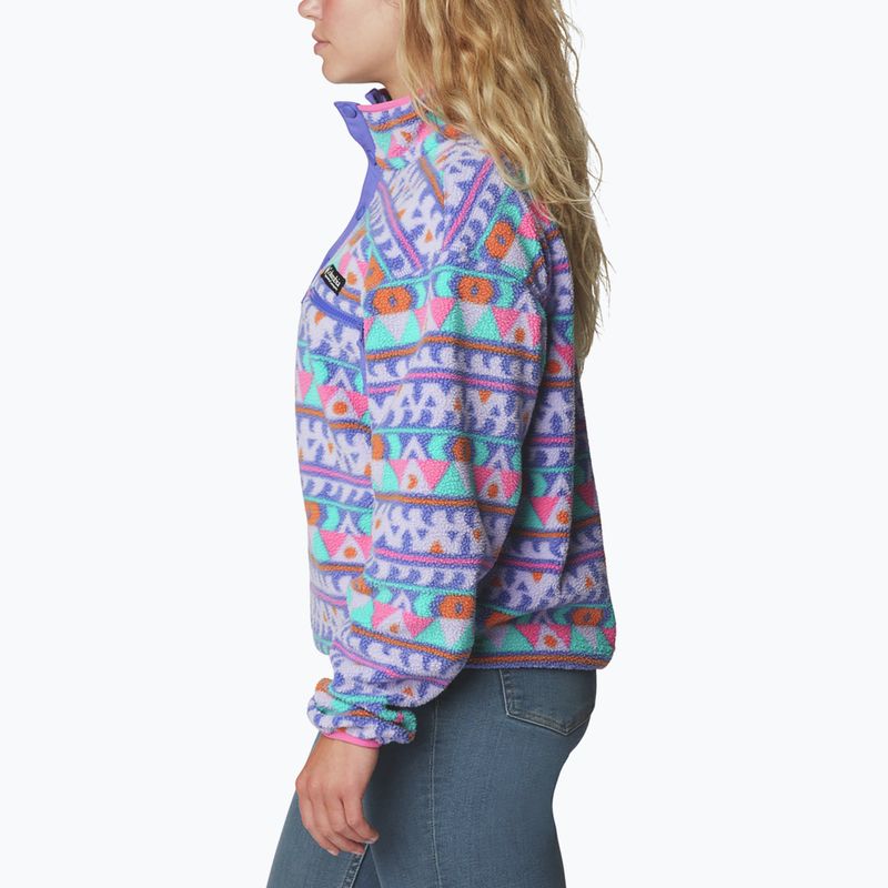Дамски суитчър Helvetia Cropped Half Snap от полар на Columbia, лилав 2014561 3