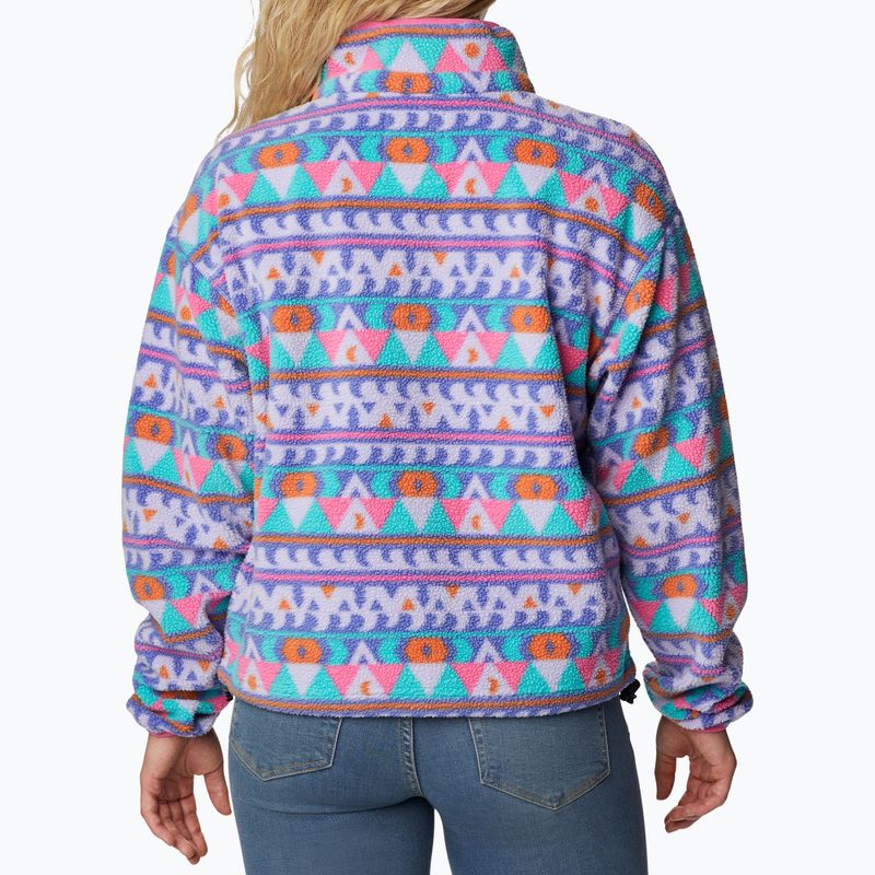 Дамски суитчър Helvetia Cropped Half Snap от полар на Columbia, лилав 2014561 2