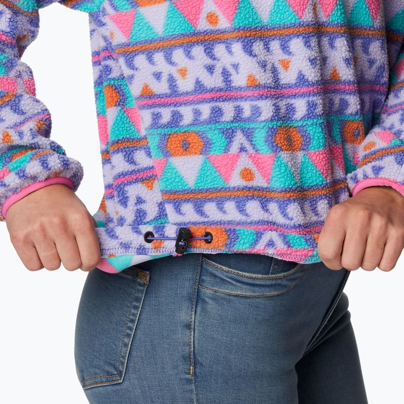 Дамски суитчър Helvetia Cropped Half Snap от полар на Columbia, лилав 2014561 4