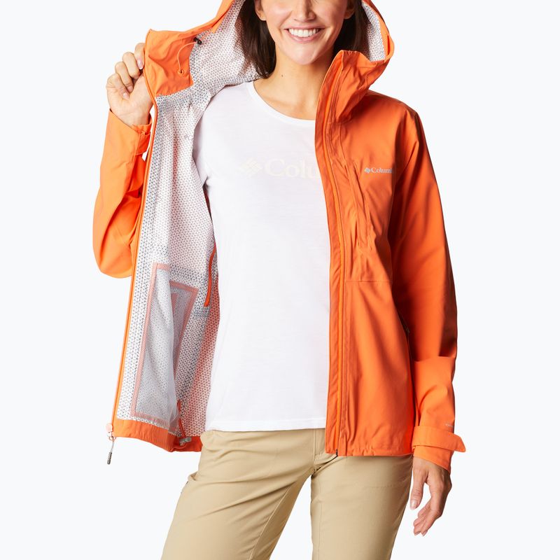 Дамско дъждобранно яке Columbia Omni-Tech Ampli-Dry orange 1938973853 9