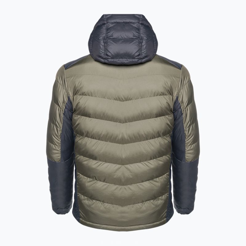 Columbia Labyrinth Loop Hooded stone green/shark мъжко пухено яке 9