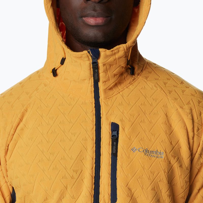 Columbia Titan Pass 3.0 Hooded raw honey/collegiate navy мъжки потник за трекинг 6