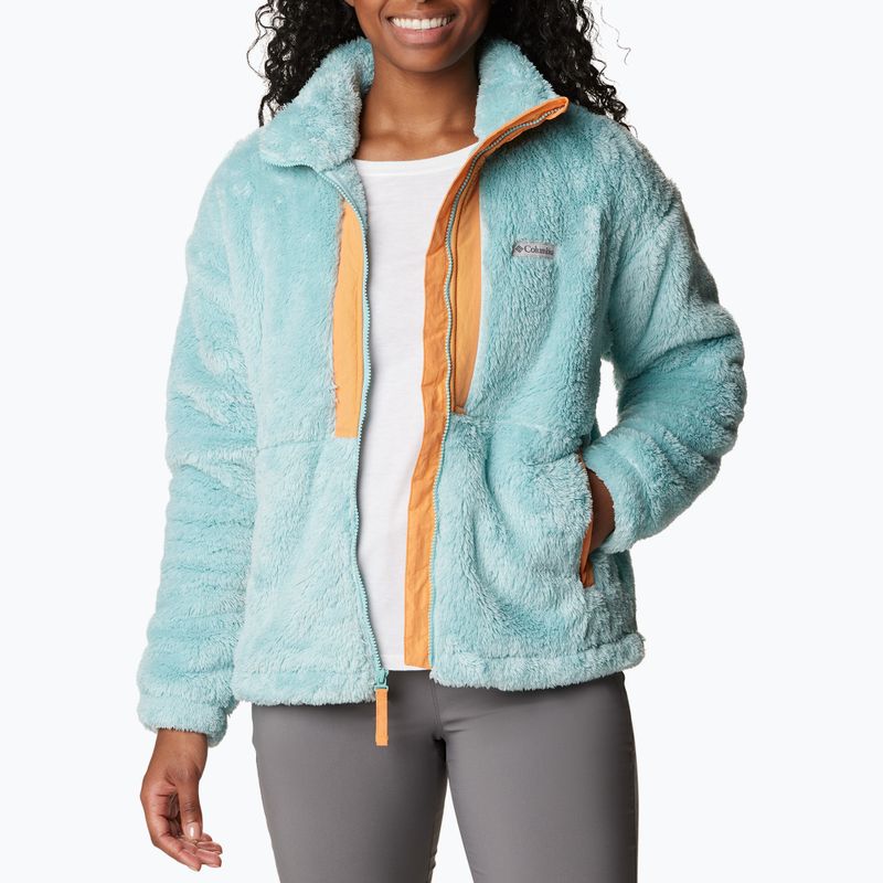 Columbia Boundless Discovery Sherpa дамски суитшърт за трекинг aqua haze/sunset peach 4