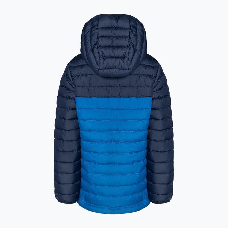 Детско пухено яке Columbia Powder Lite с качулка bright indigo/collegiate navy 2