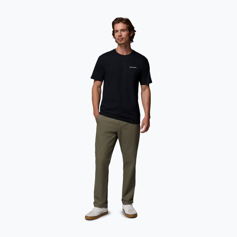 Мъжка тениска за трекинг Columbia North Cascades black/csc box logo 2
