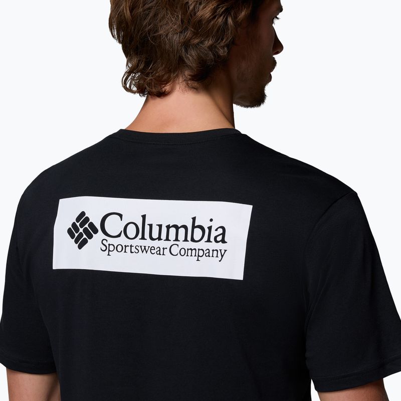 Мъжка тениска за трекинг Columbia North Cascades black/csc box logo 5