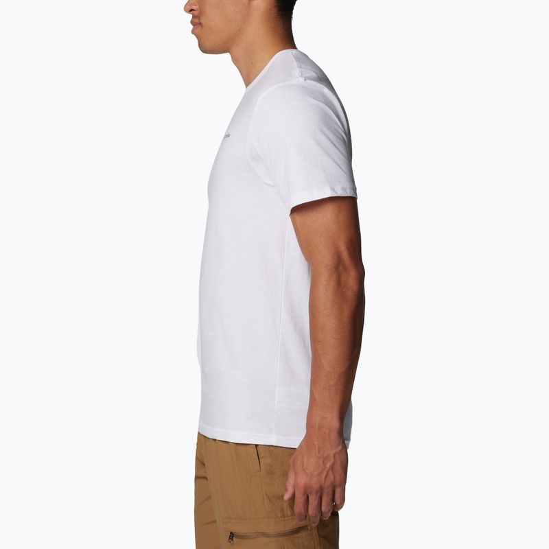 Мъжка тениска за трекинг Columbia North Cascades white/csc box logo 3