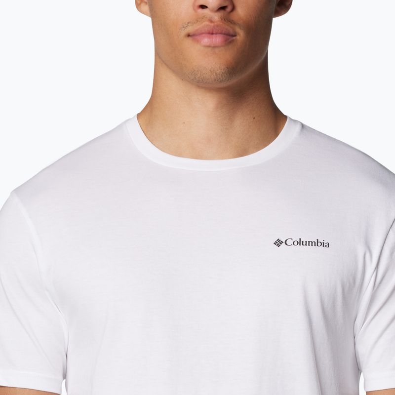 Мъжка тениска за трекинг Columbia North Cascades white/csc box logo 4