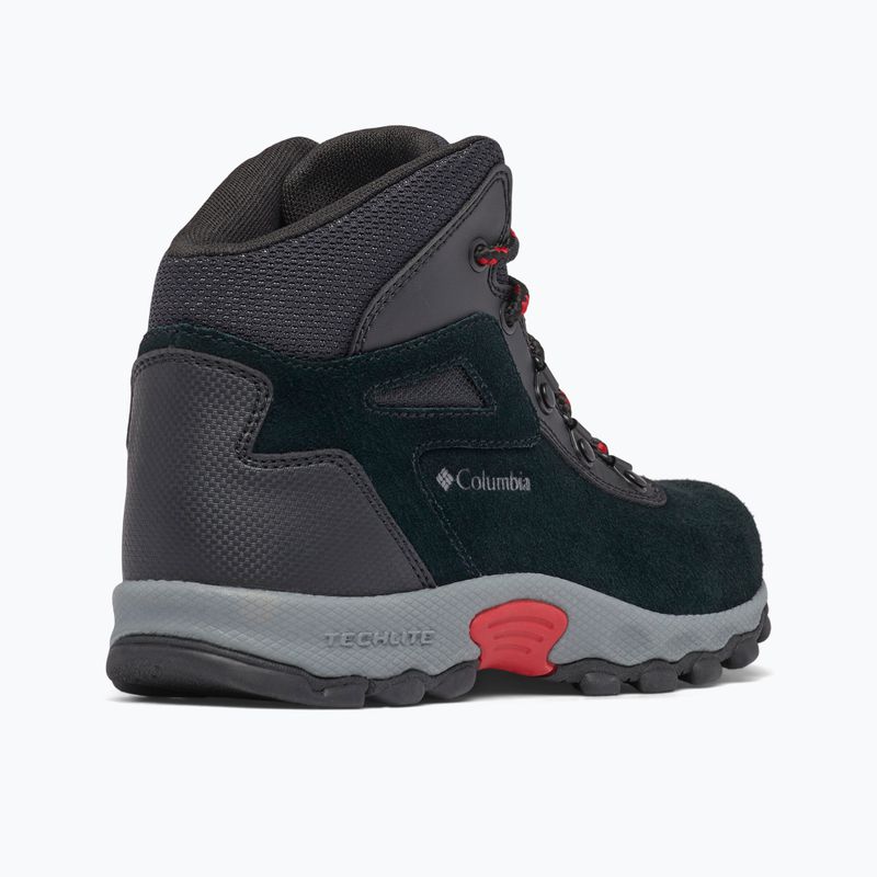 Детски туристически обувки Columbia Newton Ridge Amped black/mountain red 16