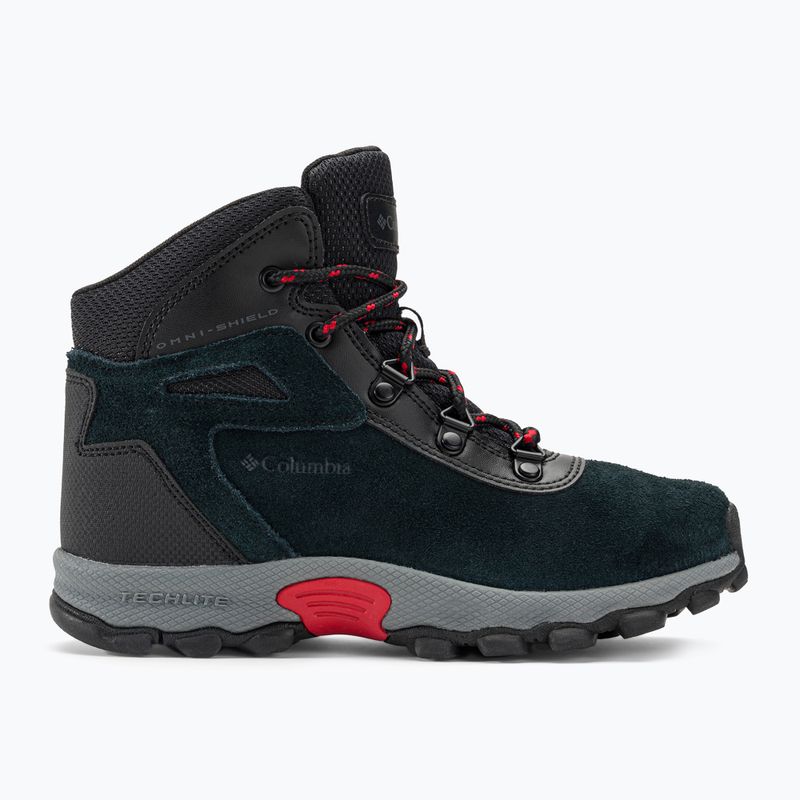 Детски туристически обувки Columbia Newton Ridge Amped black/mountain red 2