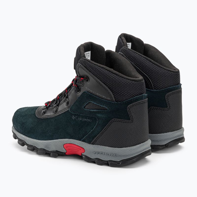 Детски туристически обувки Columbia Newton Ridge Amped black/mountain red 3