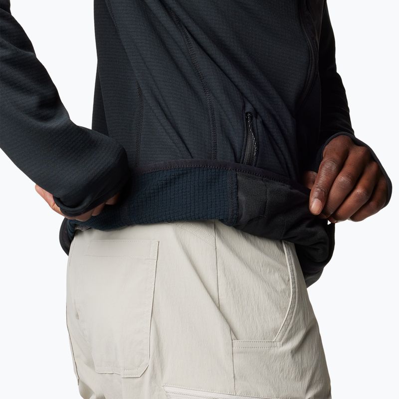 Мъжки суитшърт Columbia Triple Canyon Grid fleece black/black 9