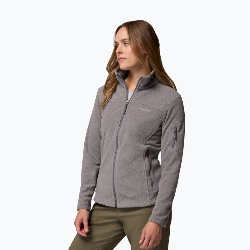 Дамски поларен суитшърт Columbia Fast Trek II city grey heather/city grey 4