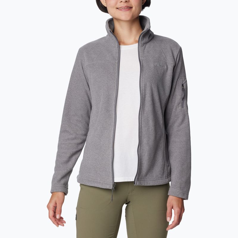 Дамска поларена блуза Columbia Fast Trek II city grey heather/city grey 6