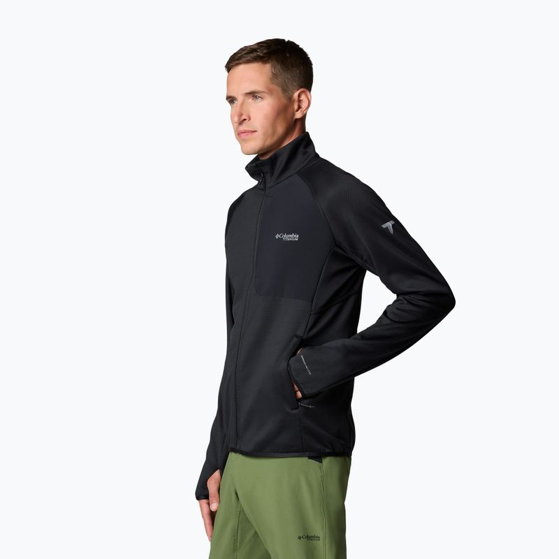 Мъжки трекинг суитшърт Columbia Triple Canyon Grid Fleece Full Zip II black 4