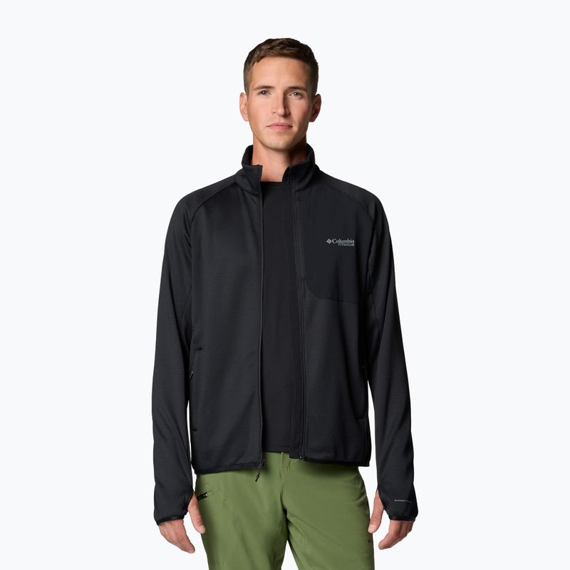 Мъжки трекинг суитшърт Columbia Triple Canyon Grid Fleece Full Zip II black 5