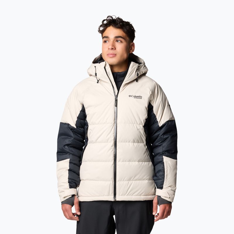 Мъжко скиорско яке Columbia Roaring Fork II Down dark stone/black