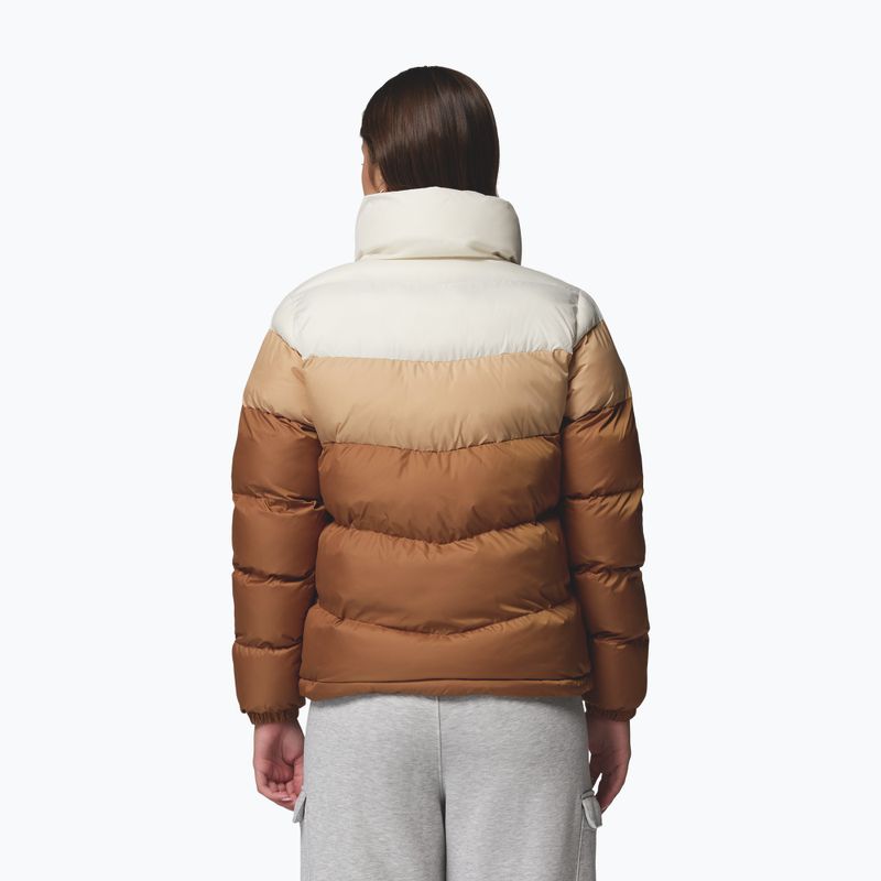 Дамско ватирано яке Columbia Puffect II Colorblock camel brown/canoe/chalk 3