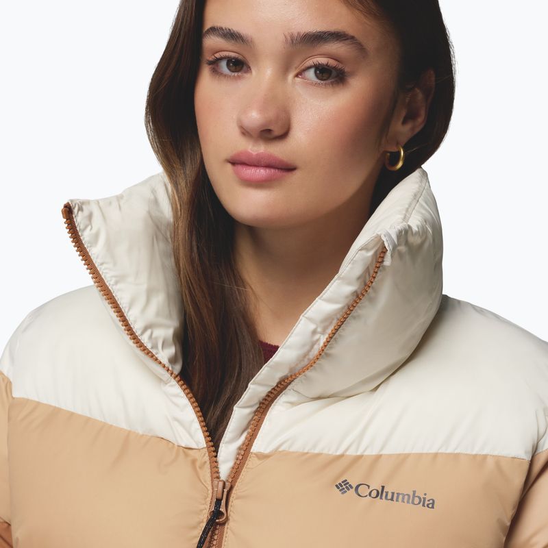 Дамско ватирано яке Columbia Puffect II Colorblock camel brown/canoe/chalk 6