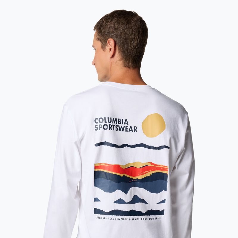 Мъжки суитшърт Columbia Explorers Canyon white / torn sunscape 5