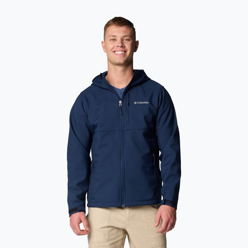 Мъжко софтшел яке Columbia Ascender II Hooded collegiate navy