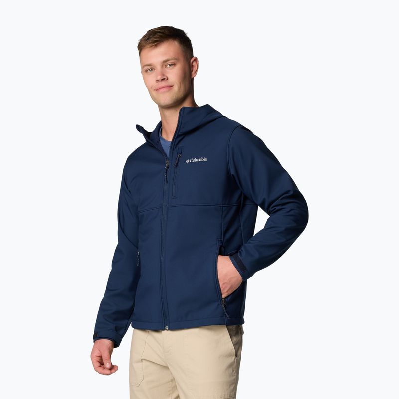 Мъжко софтшел яке Columbia Ascender II Hooded collegiate navy 4