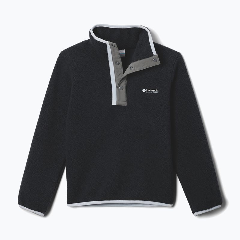 Детски поларен суитшърт Columbia Halvetia II Half Snap Fleece black/city grey