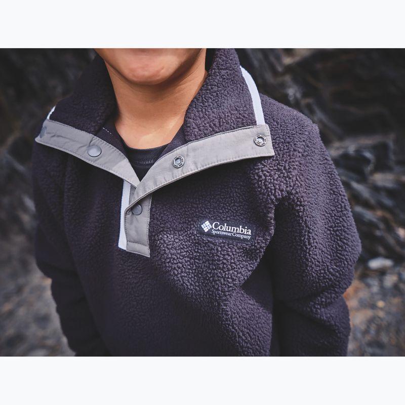 Детски поларен суитшърт Columbia Halvetia II Half Snap Fleece black/city grey 6