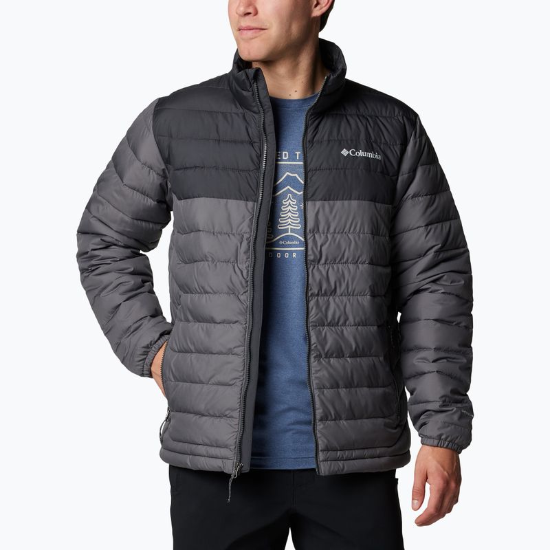 Мъжко пухено яке Columbia Powder Lite II city grey/ shark 4