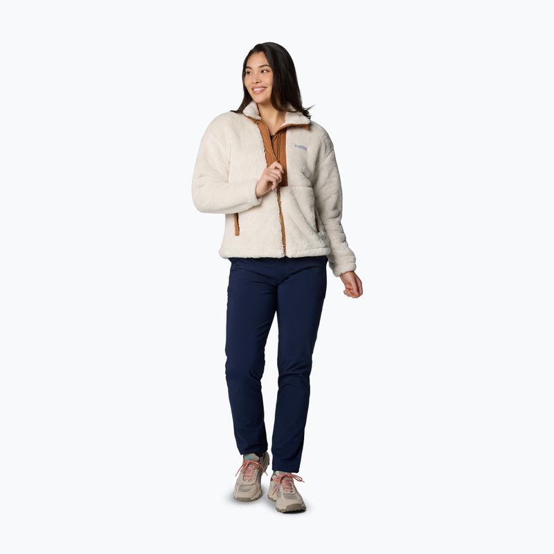 Дамски суитшърт Columbia Boundless Discovery Sherpa Full Zip II chalk/camel brown 2