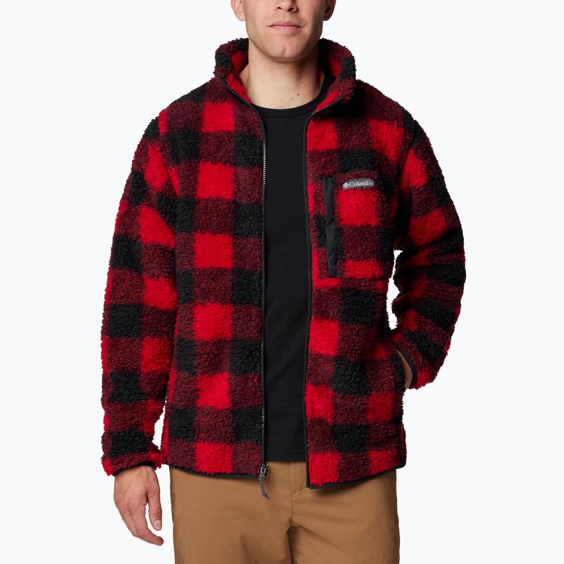 Мъжки поларен суитшърт Columbia Winter Pass Printed mountain red check 3