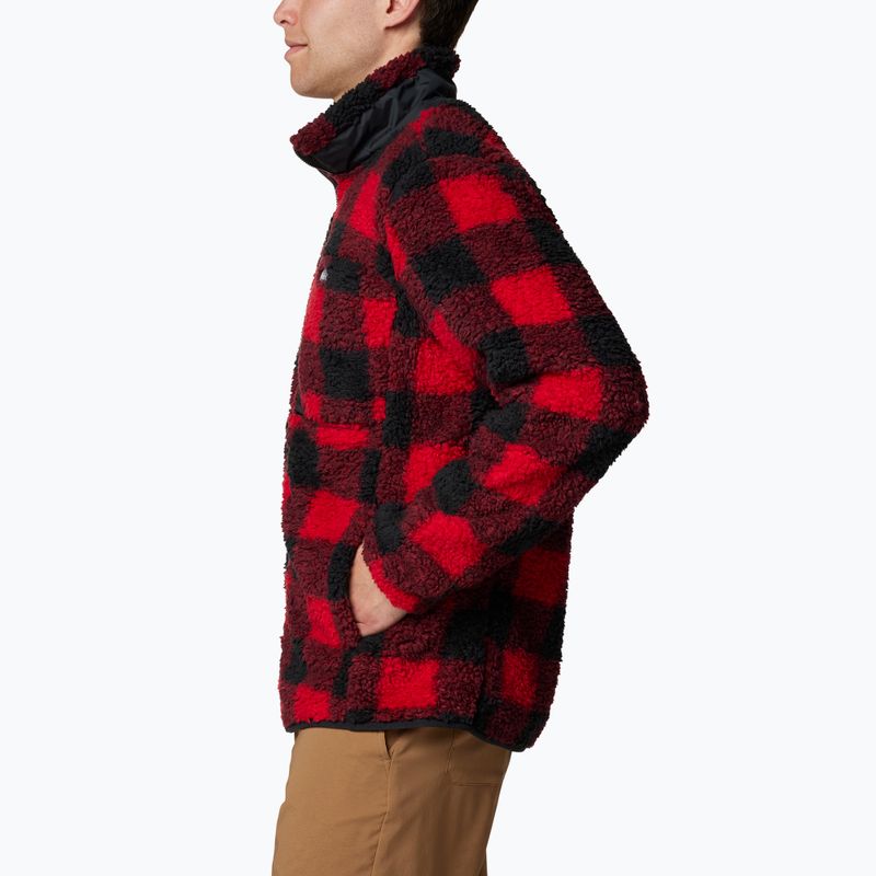 Мъжки поларен суитшърт Columbia Winter Pass Printed mountain red check 5