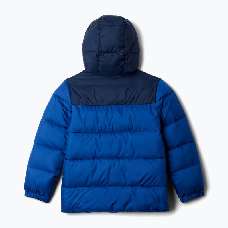 Детско изолирано яке Columbia Puffect с качулка mountain blue/collegiate navy 2