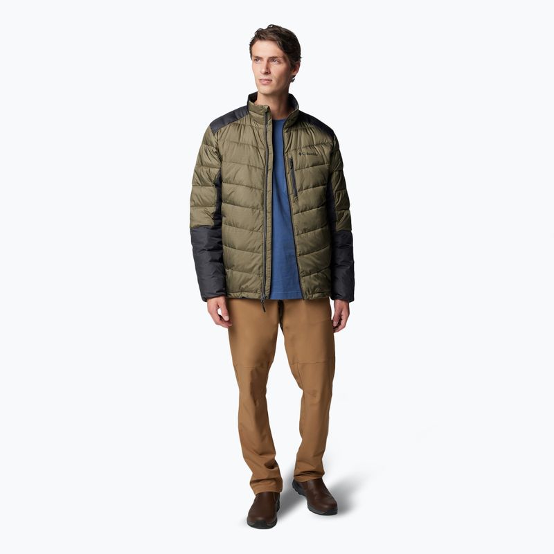 Мъжко пухено яке Columbia Labyrinth Loop II Hooded stone green/ shark 2