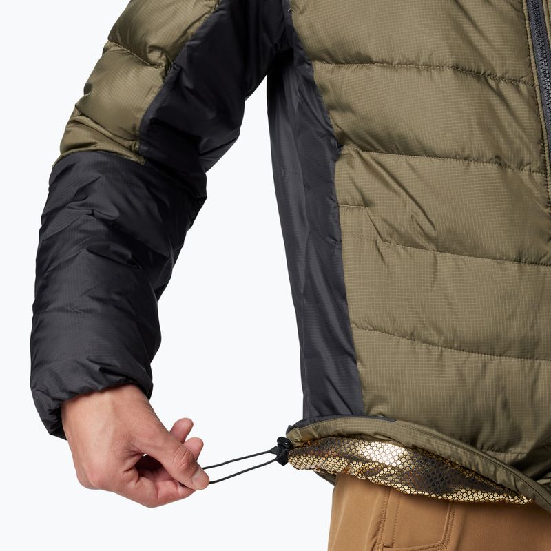 Мъжко пухено яке Columbia Labyrinth Loop II Hooded stone green/ shark 7