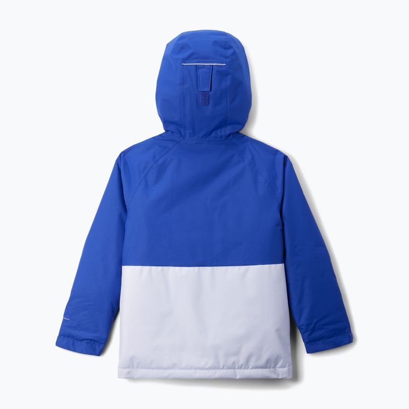 Детско скиорско яке Columbia Alpine Action III snowdrift melange/clematis blue 2