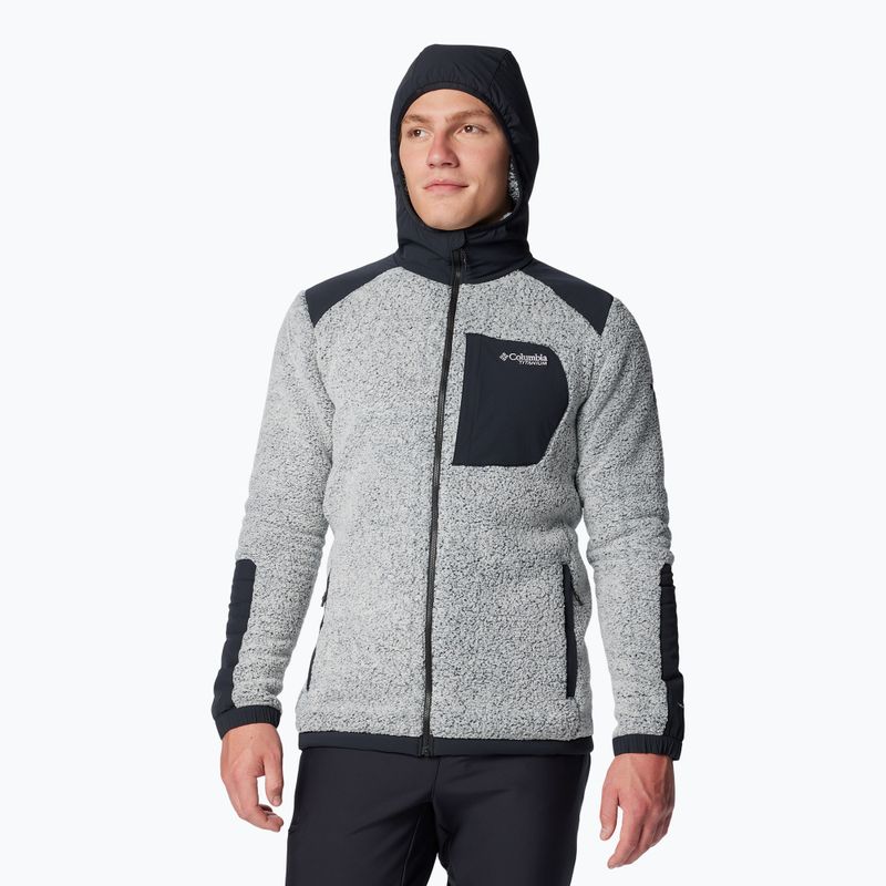 Мъжки суитшърт Columbia Arctic Crest Sherpa white / black