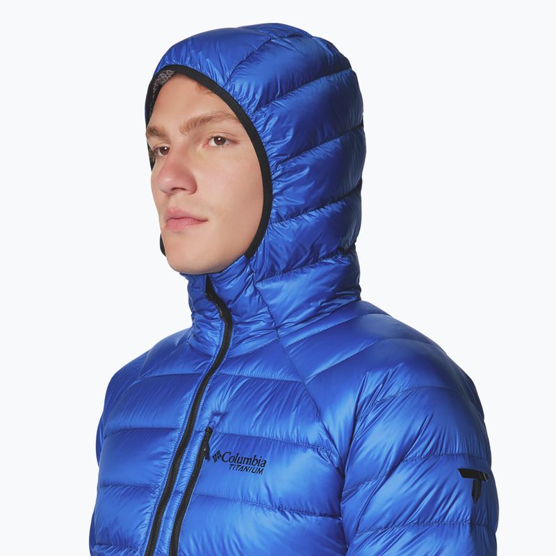 Мъжко пухено яке Columbia Arctic Crest Down Hooded mountain blue 5