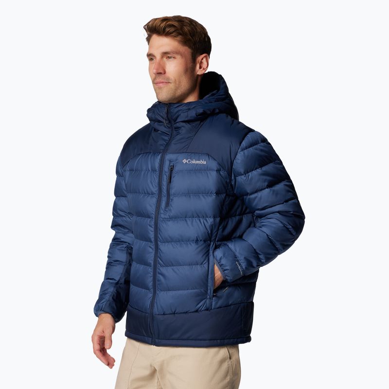 Мъжко пухено яке Columbia Autumn Park II Down Hooded dark mountain/ collegiate navy 4