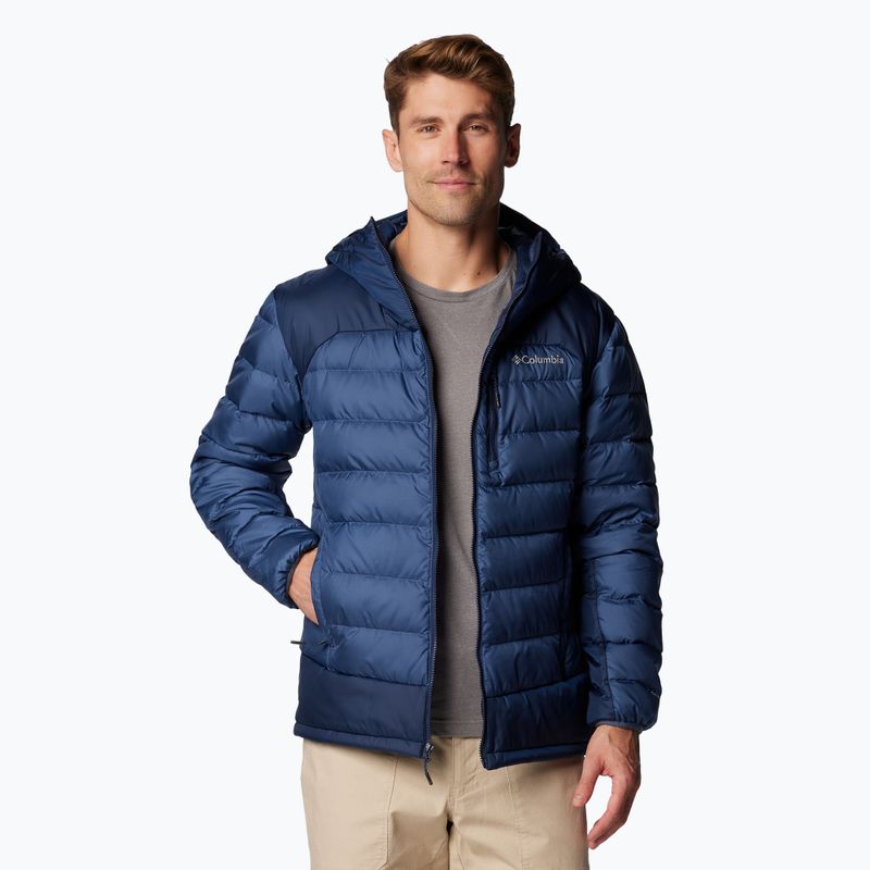 Мъжко пухено яке Columbia Autumn Park II Down Hooded dark mountain/ collegiate navy 5