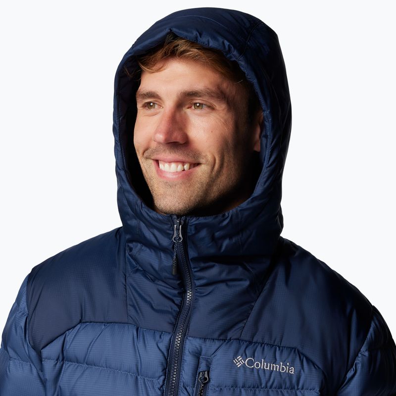 Мъжко пухено яке Columbia Autumn Park II Down Hooded dark mountain/ collegiate navy 6