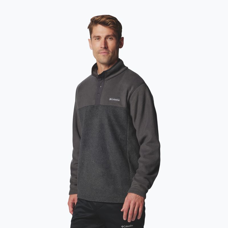 Мъжки поларен суитшърт Columbia Steens Mountain Half Snap II charcoal heather/shark 4