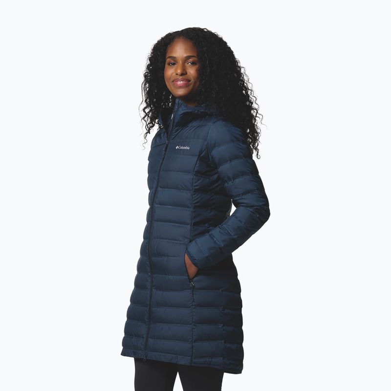 Дамско пухено яке Columbia Lake 22 II Down Long Hooded collegiate navy 5
