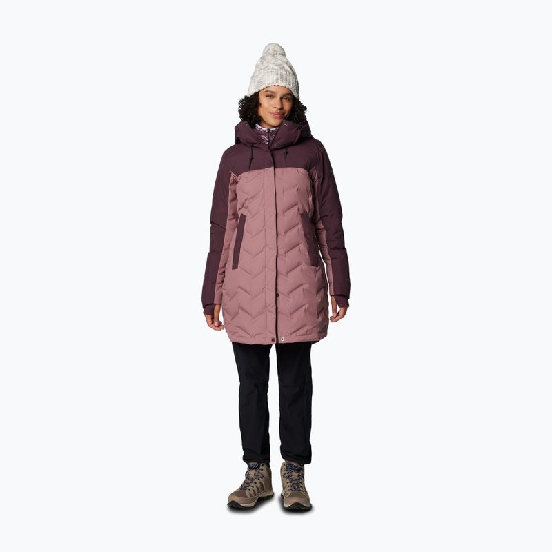 Дамско пухено дълго яке Columbia Mountain Croo III Mid Down Coat fig/moonvista 2