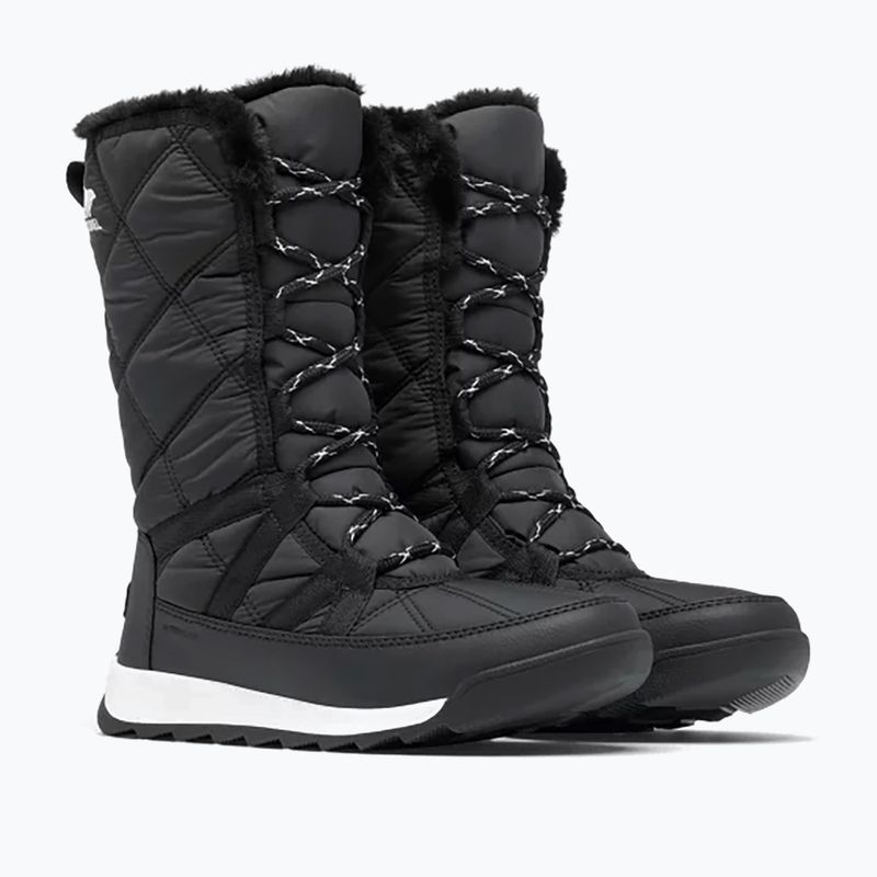 Дамски ботуши за сняг Sorel Whitney II Plus Tall Lace WP black/sea salt 9