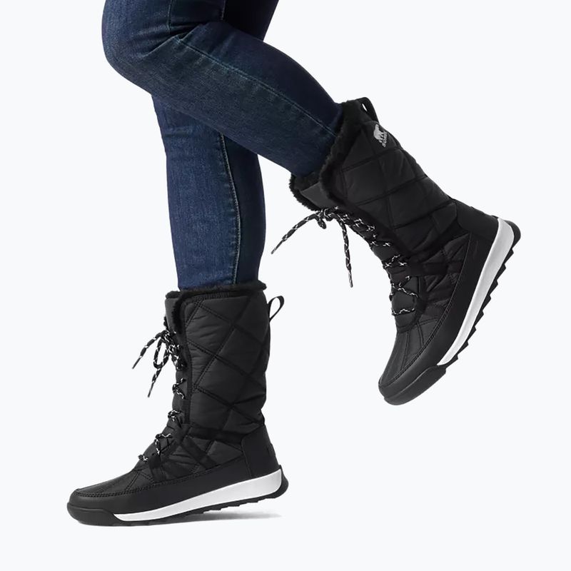 Дамски ботуши за сняг Sorel Whitney II Plus Tall Lace WP black/sea salt 13