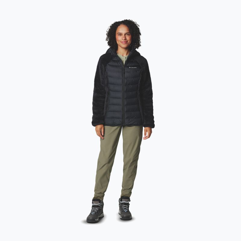 Дамско хибридно яке Columbia Powder Lite II Sherpa Hybrid черно 2