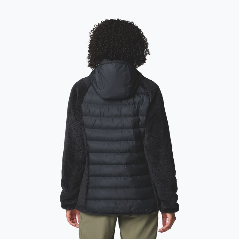 Дамско ватирано яке Columbia Powder Lite II Sherpa Hybrid black 3